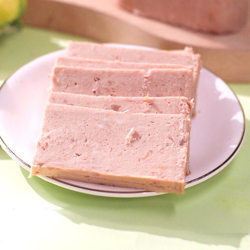 Canned Luncheon Meat 90% content 340g BBQ Beef Flavor Instant Food Hot Pot Ingredients Beef Meat Canned