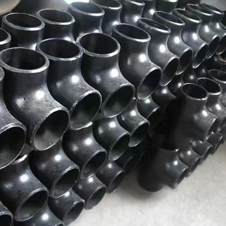 High Quality Carbon Steel ASME B16.9 Pipe Fitting Butt weld Straight Reducing Tee