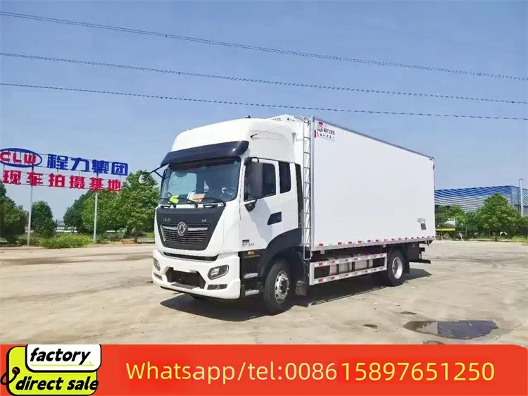 China Dongfeng 4*2 Cummins 210hp 12ton Refrigeration Box Truck Freezer Truck