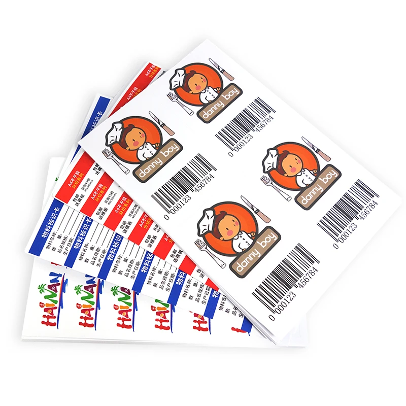 Самоклеящаяся бумага, А4 Этикетка, 12 белых наклеек, 50 листов, 600 адресных этикеток, 2x6