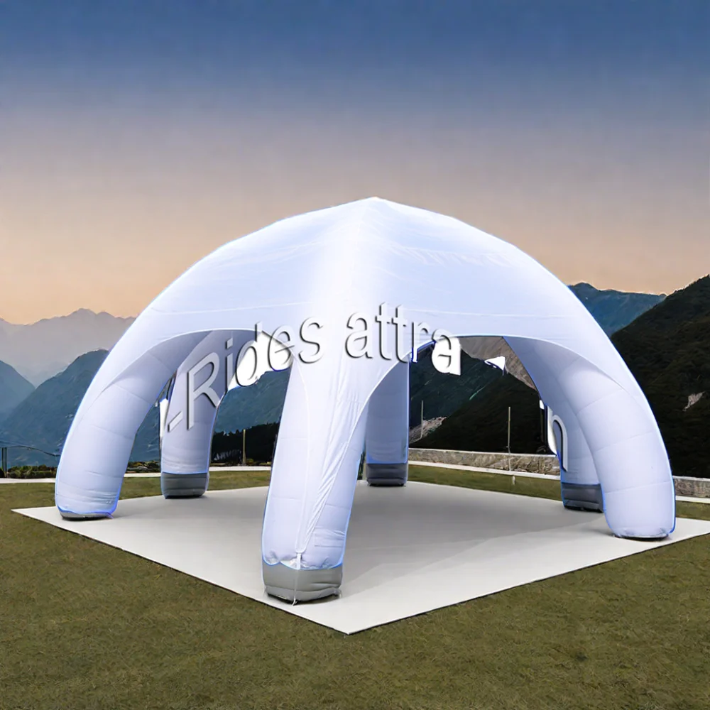customized  6 legs white advertisement dome inflatable ten inflatable spider tent  for sale
