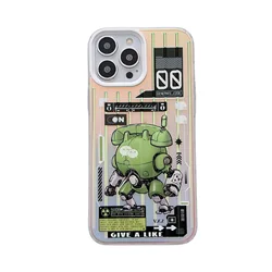 New Tendency Creative Robot 3 in 1 Cell Phone Cases Laser Luggage Mobile Phone Bags&Cases