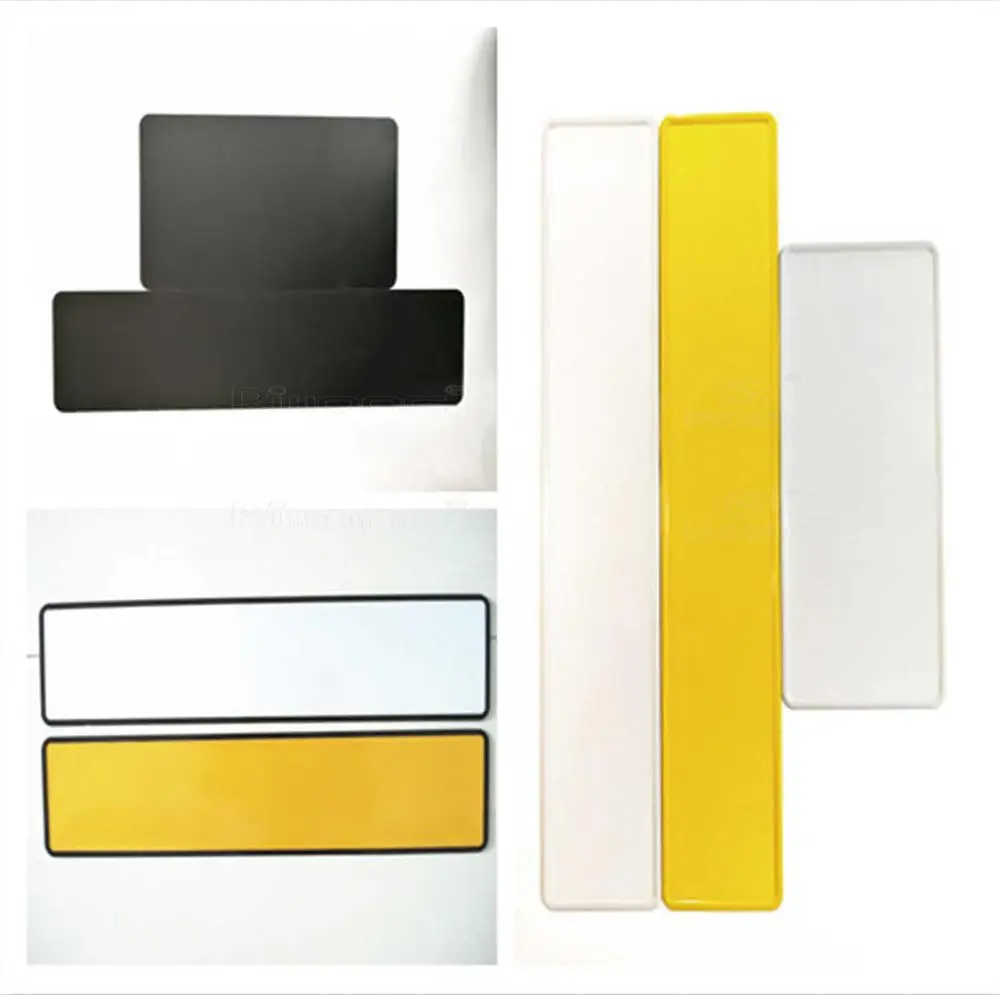 Blank car number plate, customized blank number plate