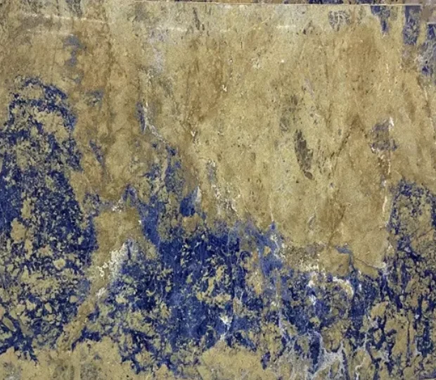 Роскошный супертонкий гибкий каменный шпон из голубого мрамора Боливии 1 мм