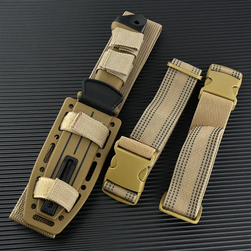 Tactic knife survival EDC fixed blade Outdoor hunting knife with kydex sheath