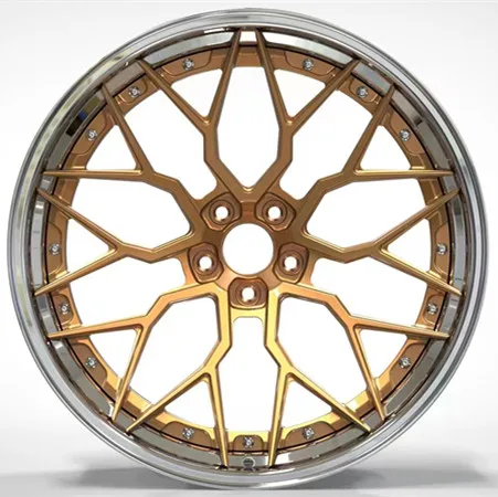 deep dish 3-pieces passenger car wheels & tires and 18 inch 5 hole aluminium rim other wheels accessories Customized Forged rim