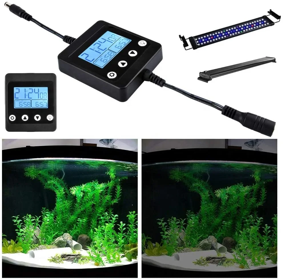 Aquarium Light Timer LED Dimmer Lighting Controller Adjustment Universal