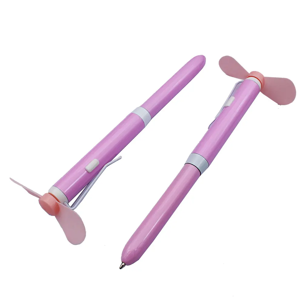 Factory Wholesale High Quality Mini Ballpoint Pens Small Battery Operated Mini Fan for Student Gifts and Promotional Use