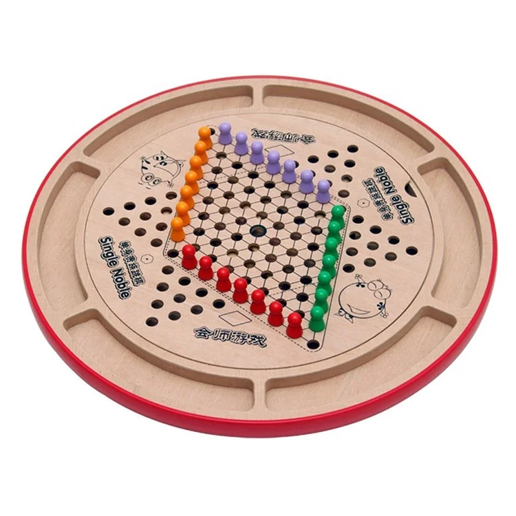 Оптовая продажа Ludo Gomoku Gobang нарды два в одном деревянный шахматная доска Людо настольная игра для детей