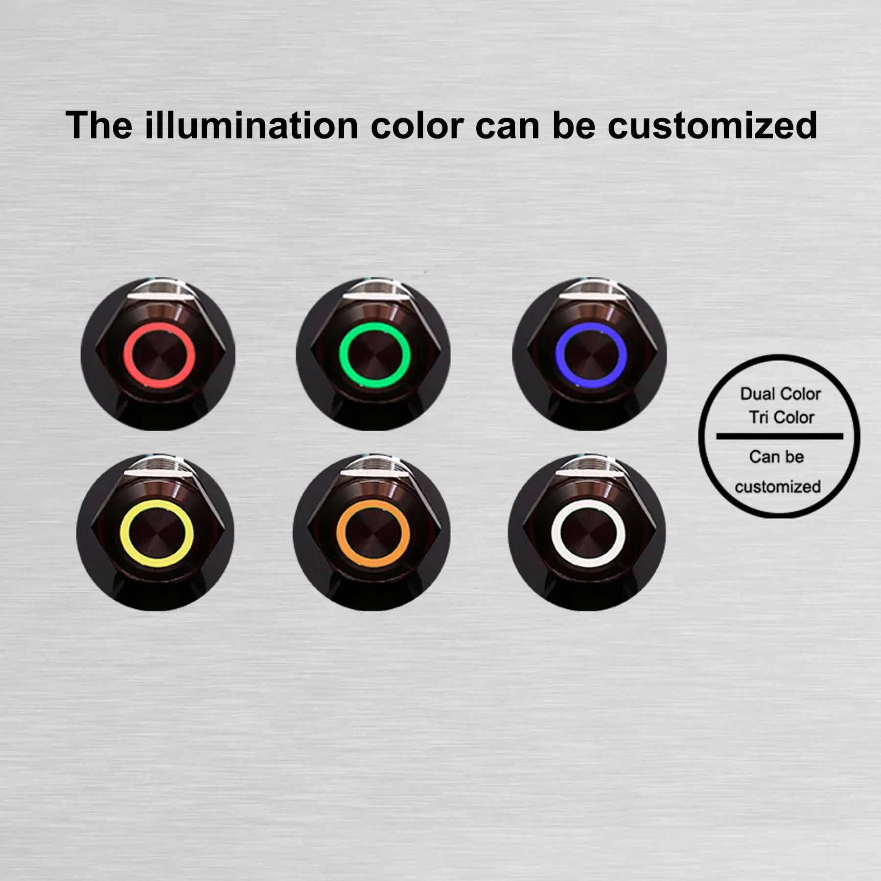 Custom illuminated symbols Push Button Switch, Manufacturer, Support OEM