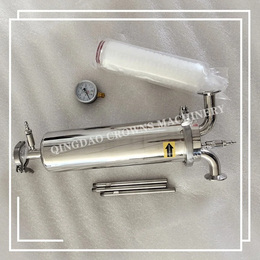 Stainless Steel 304/316 Food Grade Filter Housing for Edible Oil /Juice/ Beverages-Liquid Filtration for Manufacturing Plants
