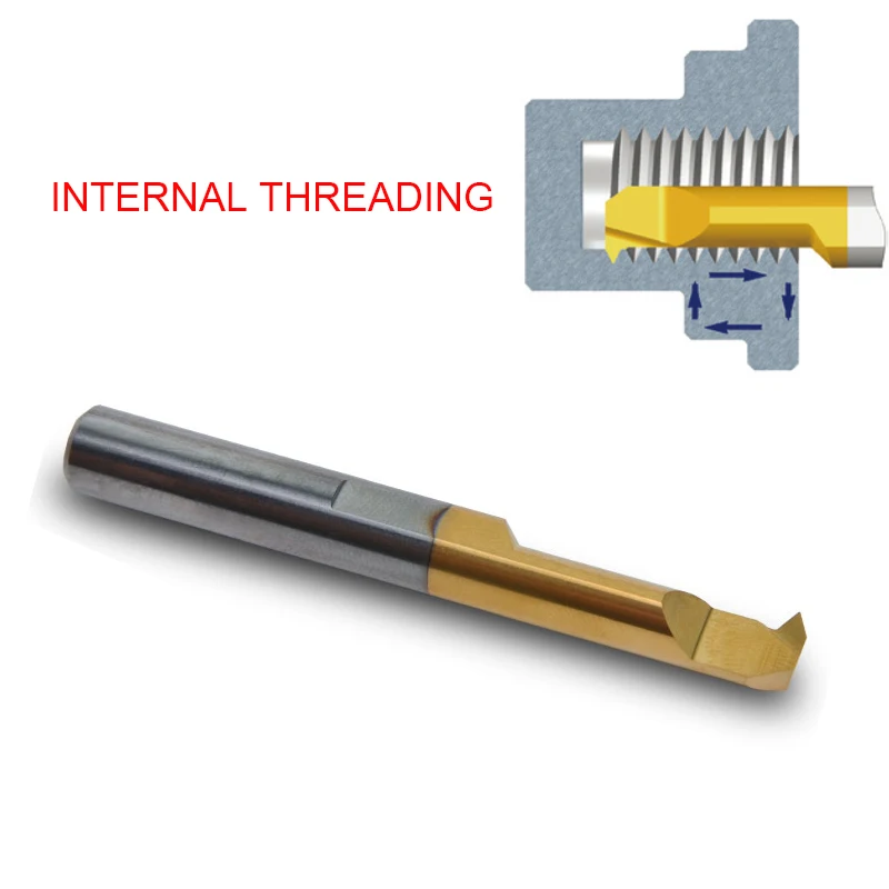 Carbide Tooth Tool Lathe MIR Internal Threading Micro Bore Tool Set  Machine Lathe Turning Tool Tungsten Steel Small Boring bar