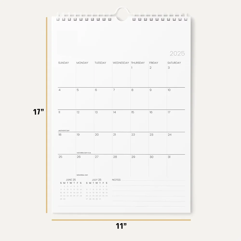 2025 wall calendar Custom Wall Calendar 2024-2025 Monthly Planner Planning  Aesthetic Wall Big Calendar