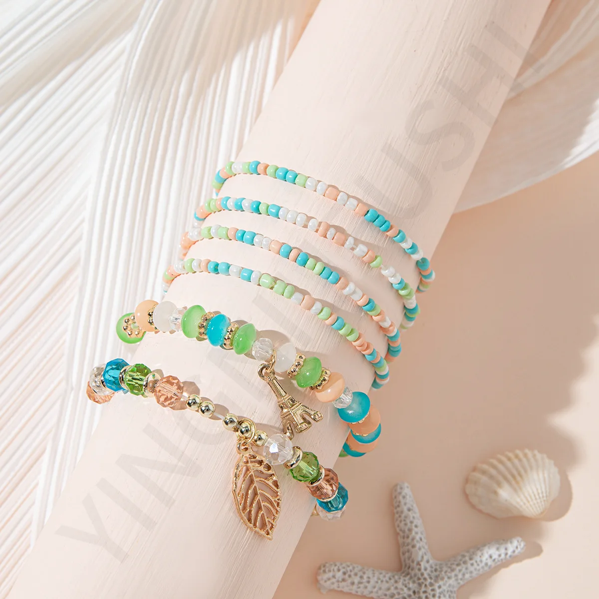 Kinling Pulsera de cuentas камень Бохо Браслет из бисера браслет бусины для браслетов браслеты