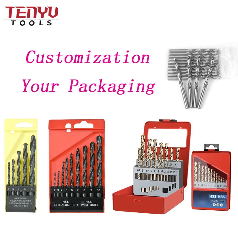 China high quality din338 hot selling durable straight shank wear-resistant 4241 hss twist drill bit 1mm-13mm size