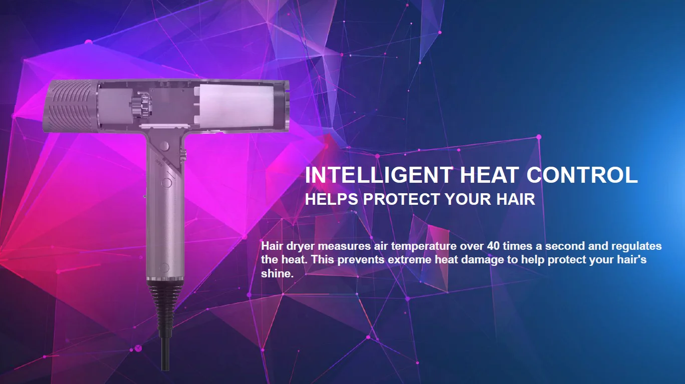 Dirt Resistant Single Hand Grip High Speed Motor Fast Dry 1300w Salon Woman Wholesale Hair Blower