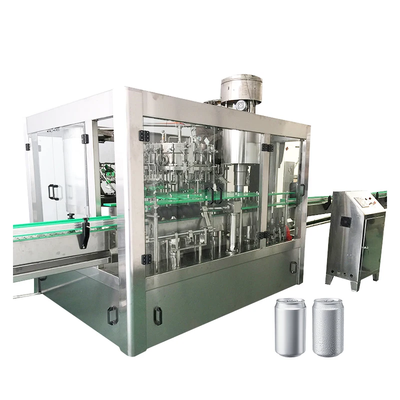Automatic Aluminum Can  Carbonated Drinks/Beer/Juice Filling Capping packing production line