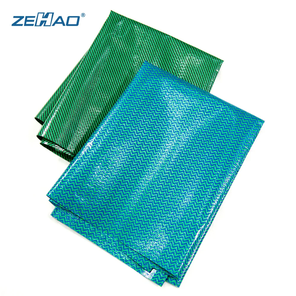 Zehao Waterproof Colorful Tarp For Stall Tent Wall Cargo Floor Roofing Cover Blue Orange PE Tarpaulin Stripe Tarp