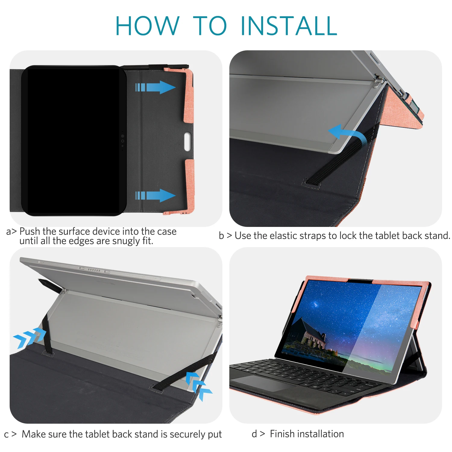  Чехол для планшета Microsoft Surface Case Folio Stand for Pro 7 6 5 4 чехол женщин и мужчин