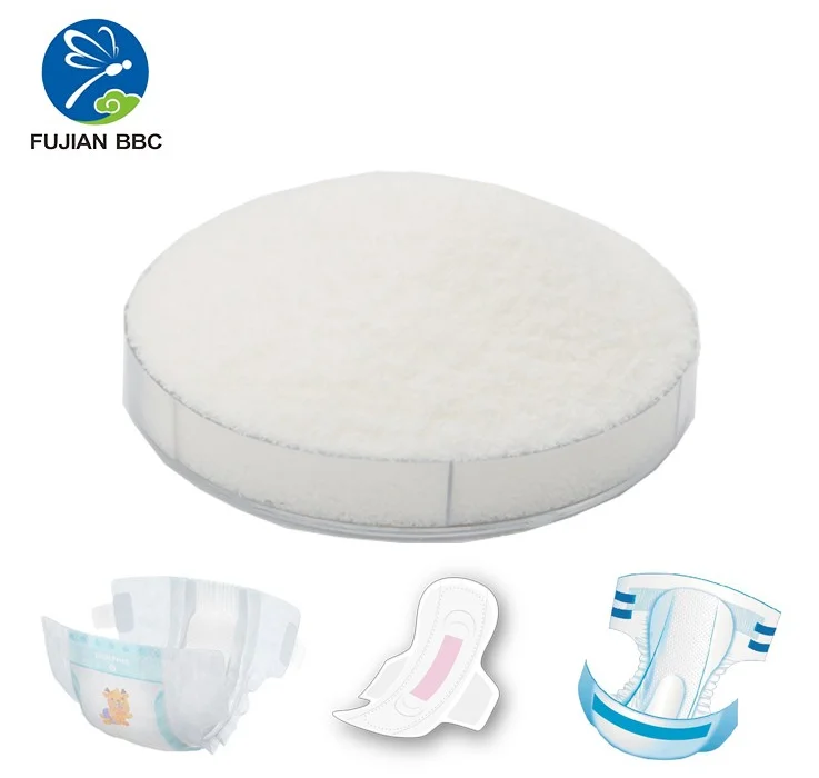 Biodegradable Polymer Sap Raw Materials For Super Absorbency Diapers Baby