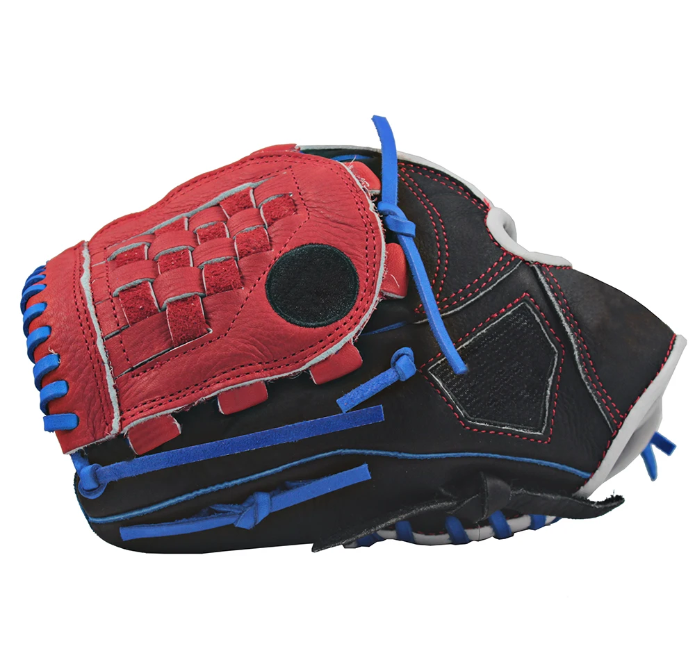 
Tumbled cowhide leather baseball glove 12 inch pitcher left hand throw 