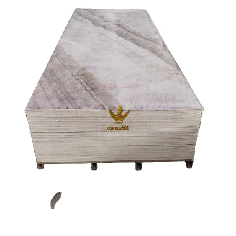 PVC Marble Alternative Board UV Coating DIY  Plastic Marble Sheet For Wall Panel Floor Decoration