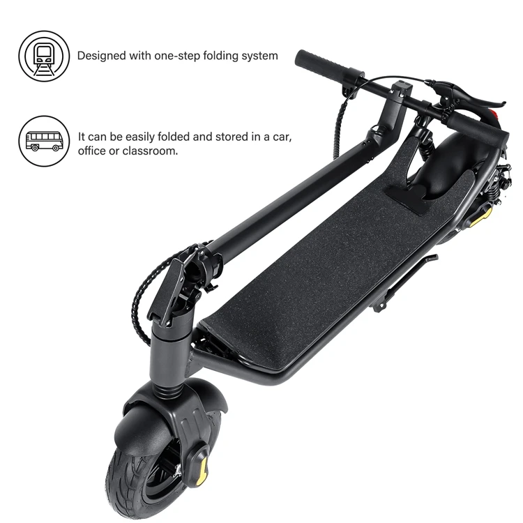 Trusted Business Adult 10 Inch Dual-drive Front And Rear Shock-absorbing Moped Electric Kick Scooter