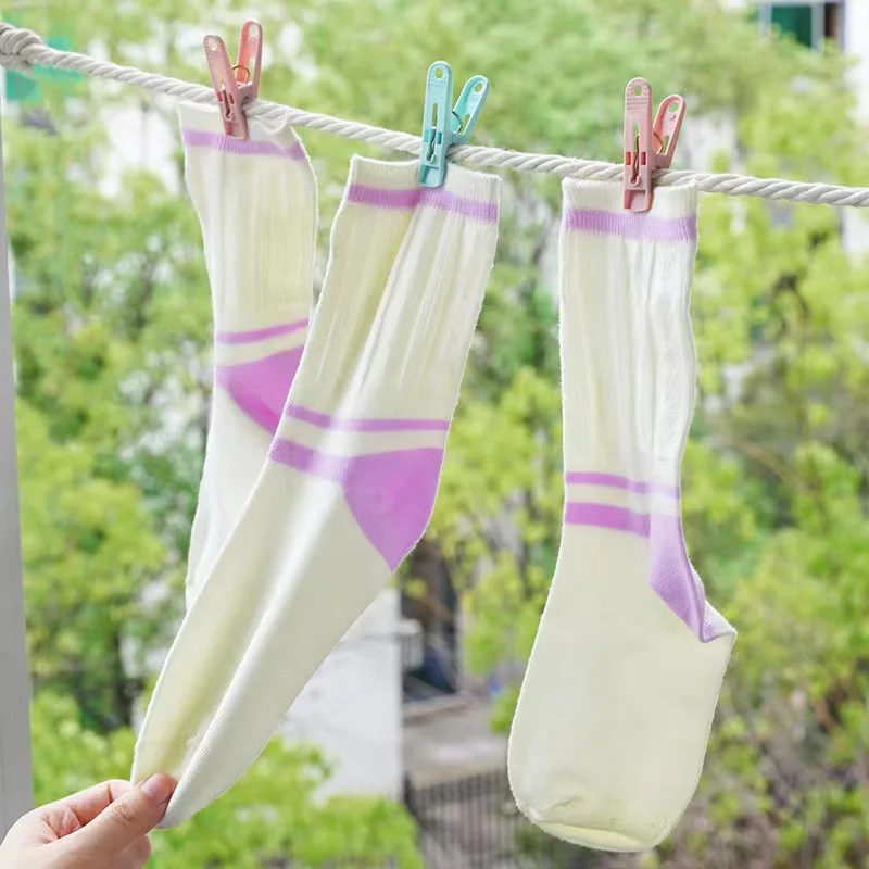 FS204 30 Windproof Clips Clothespins Underwear Socks Plastic Clips with Storage Baskets Quilt Clothes Drying Clips Wholesale