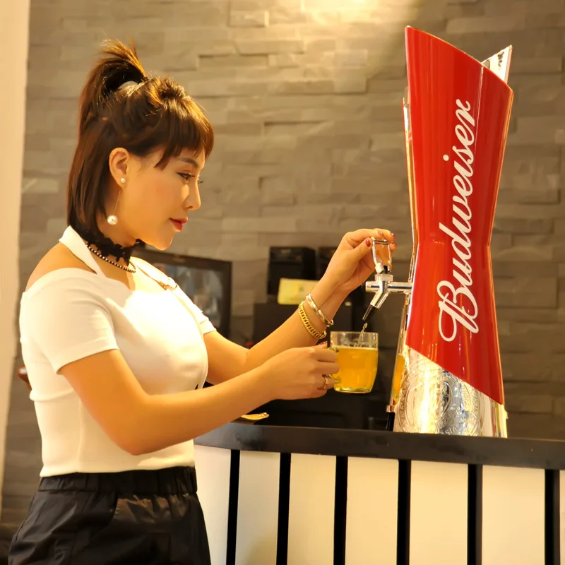 
High quality 3L capacity budweisere beer tower / dispenser for bar night club 