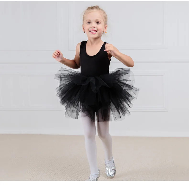 
Lovely long sleeve and short sleeve kids ballet dance tutu dress for girls 