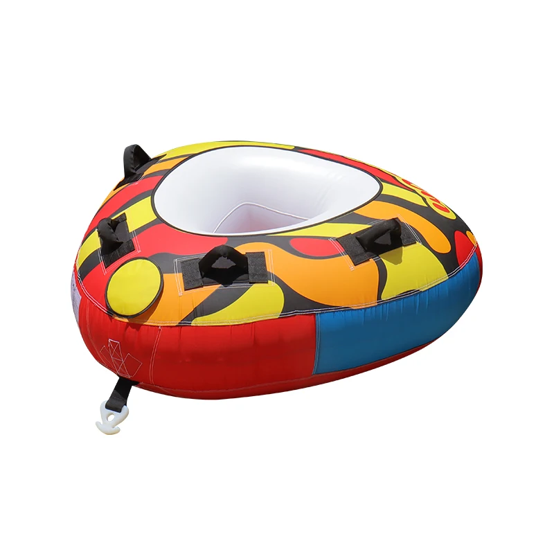 Spot water single towable tube inflatable drag boat water ski triangle speedboat drag ring sled