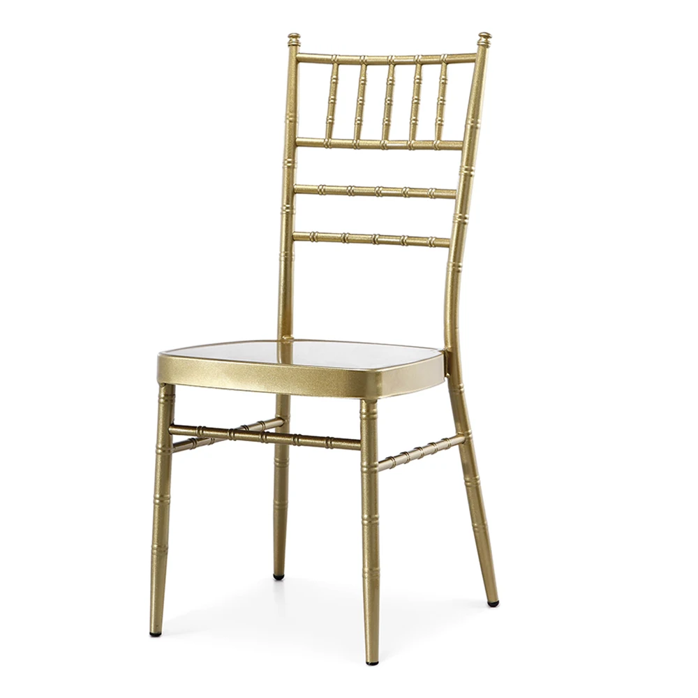 Comnenir Wholesale Wedding Gold Chair For Events Gold Chivari Banquet Chairs Stackable Wedding