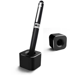 Алюминиевый стол под заказ, аккуратный одиночный стенд, офисный серебристый металлический держатель-подставка для ручки