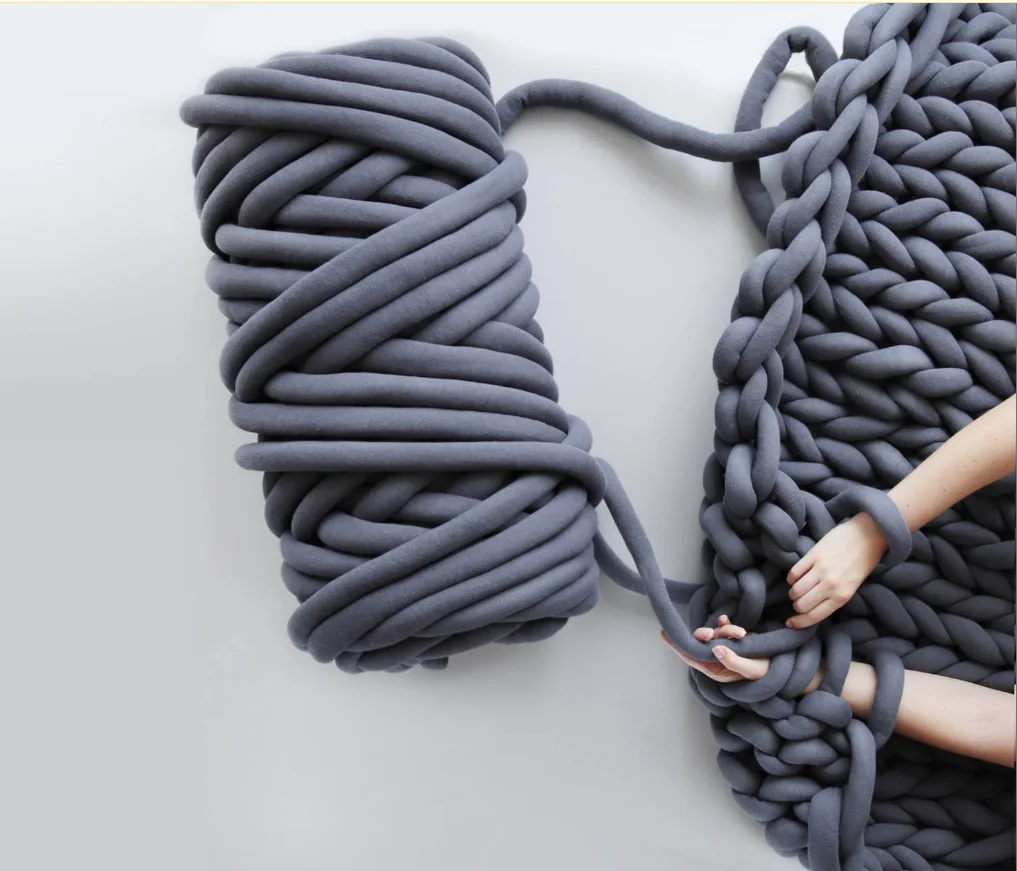Giant Wool Super Cozy Soft Washable Arm Extreme Bulky for Arm DIY Knitted Throw Sofa Bed Pillow Pet Knitting Blanket Chunky Yarn