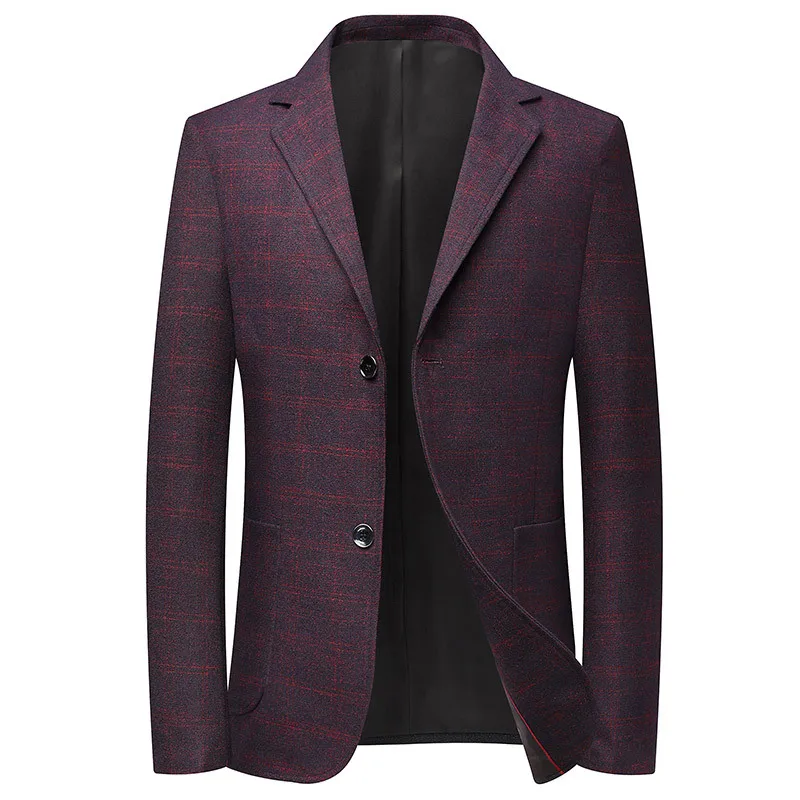 Top Grade New Designer 2 Button Business Suit Jackets Fashion Regular Fit  blazer for men stylish slim fit Elegant korean Jacket