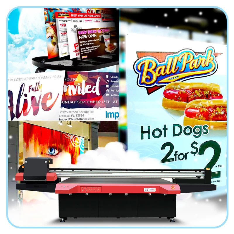 Large Format UV Flatbed Printer 2513 for Various Rigid Substates Printing (Ricoh Gen5/Gen6 Heads, 2500mm*1300mm)