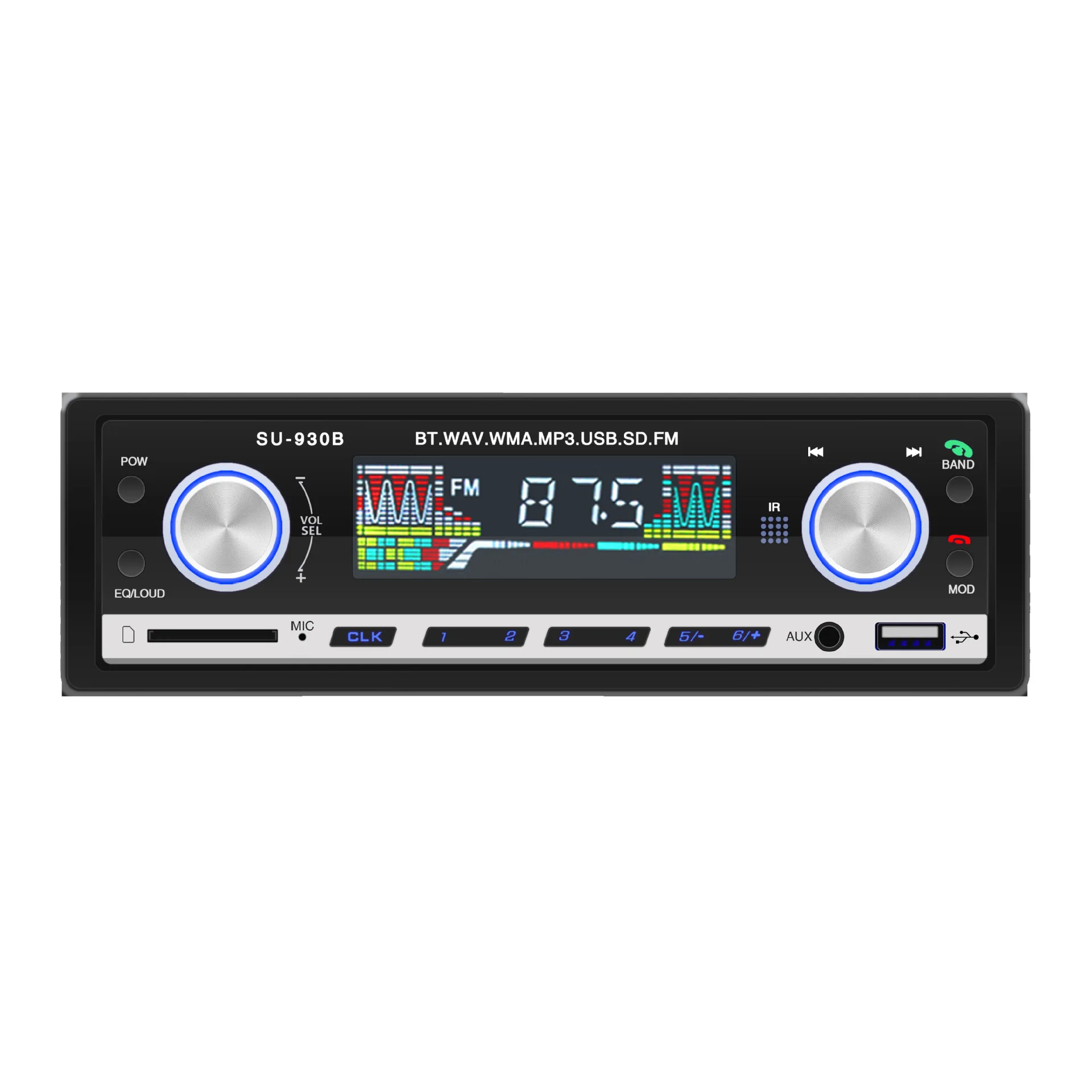 Car mp3 Card Plug-in Machine Car mp3 Music Player  BT Hands-Free Call Plug-in Card Plug-in U Disk Radio