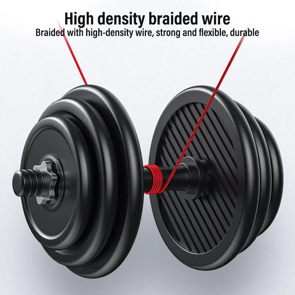 USB C Cord 2.4A Fast Charge, AINOPE  6.6ft Type C Charging Cable Right Angle, Durable Nylon Braided USB-A to USB-C Charge