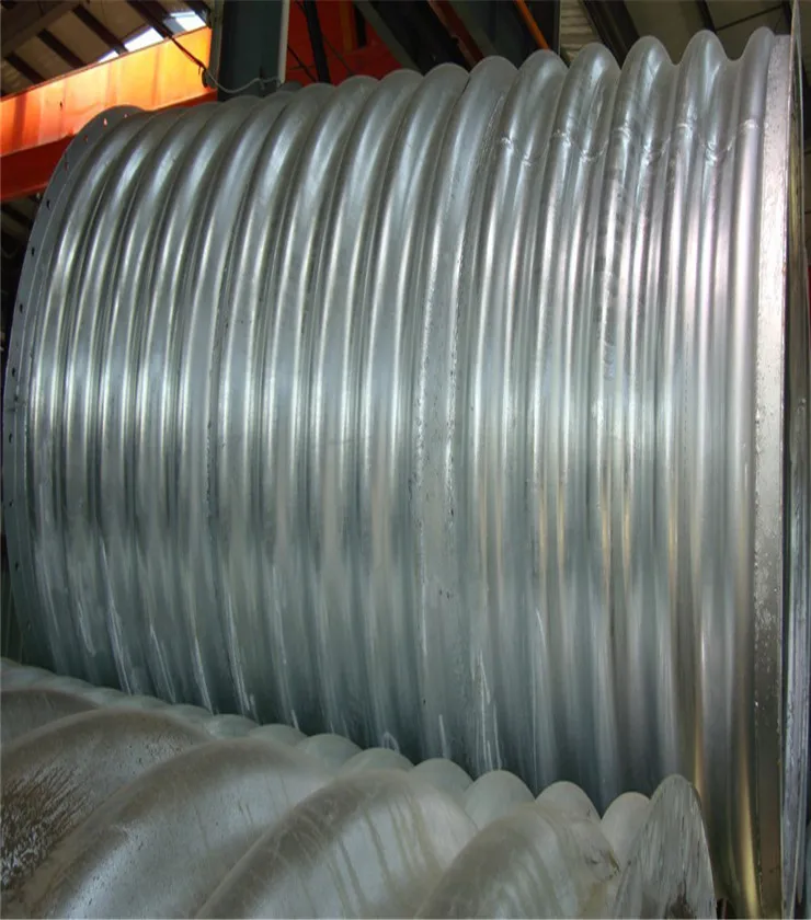 large diameter corrugated steel pipe