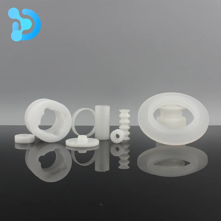 PTFE filled glass graphite bronze CNC mchined parts RPTFE materials ptfe machined parts