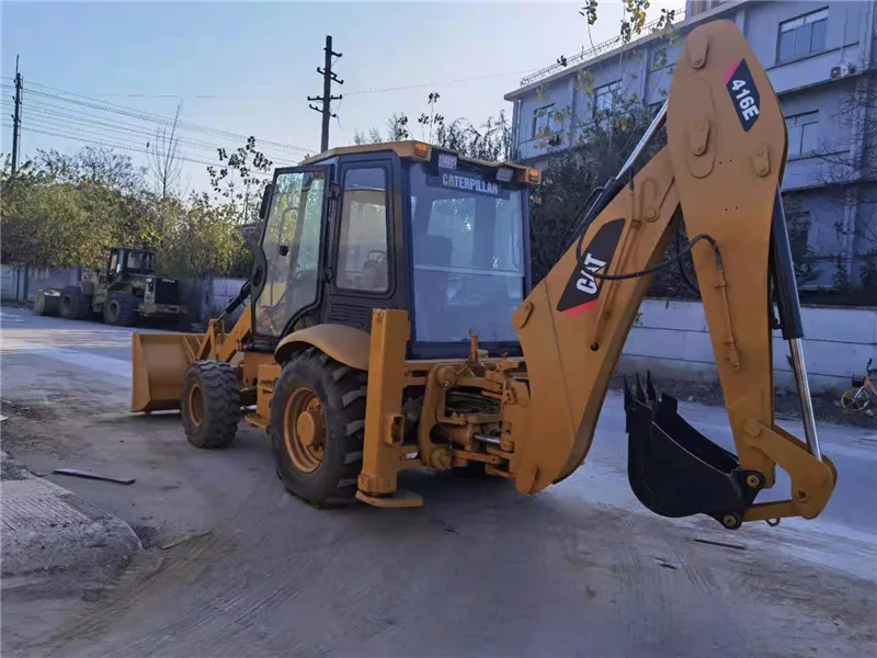 Б/у экскаватор-погрузчик дешевый продажа с завода Caterpillar CAT 416E machinery для продажи