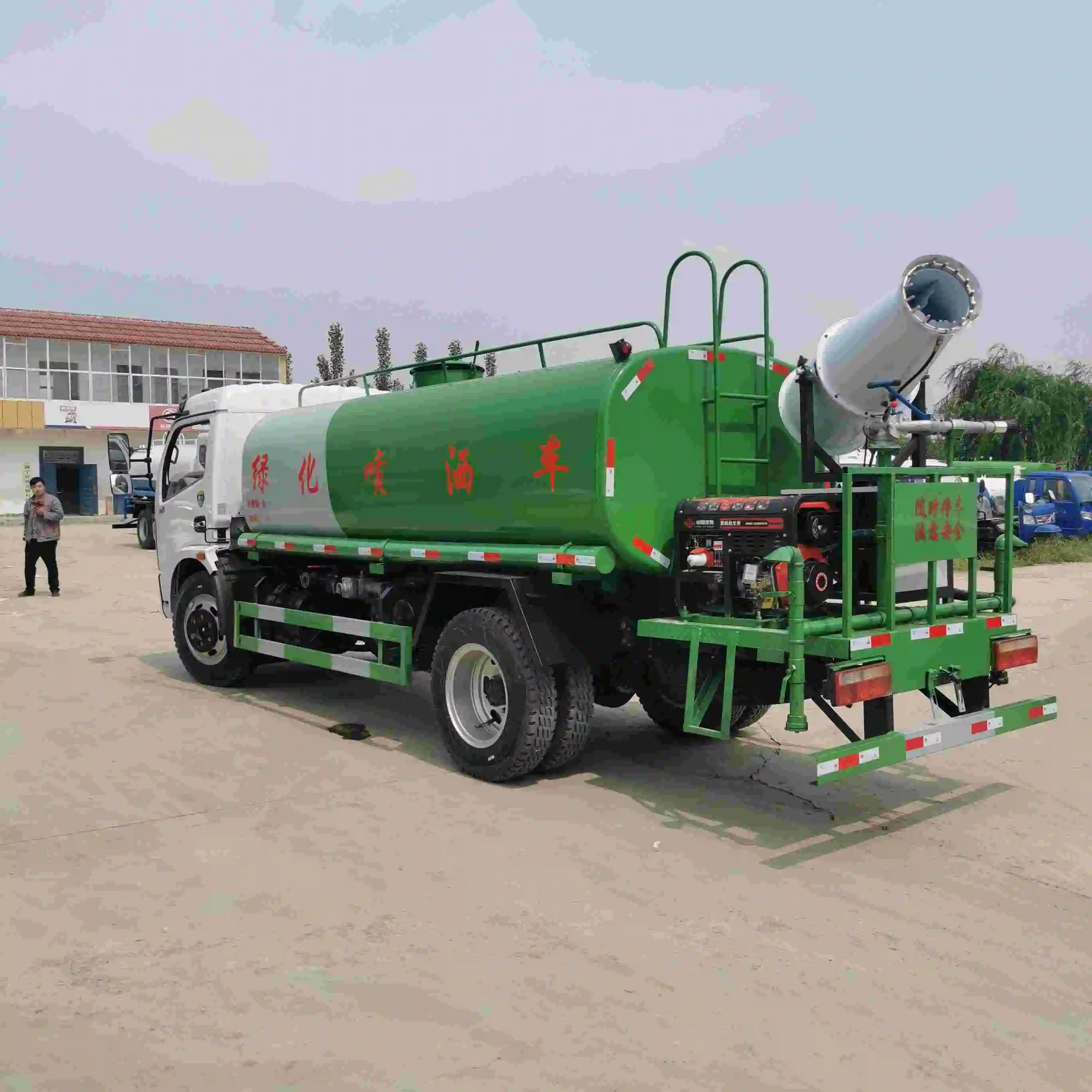 5 ton dust suppression truck vehicle water sprinkler water mist cannon sprayer truck Greening spray truck