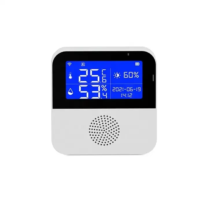 Wireless Temperature Humidity Sensor Smart WiFi Temperature Humidity Monitor with TUYA APP Notification Alerts WiFi Thermometer