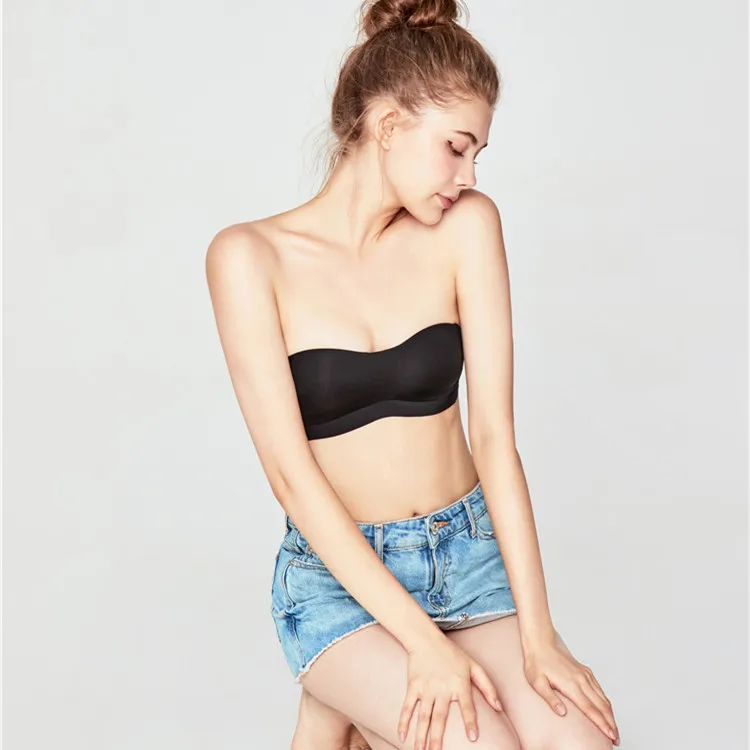 Оптовая продажа супер дышащие мягкие удобные бесшовный регулируемый бюстгальтер без бретелек для