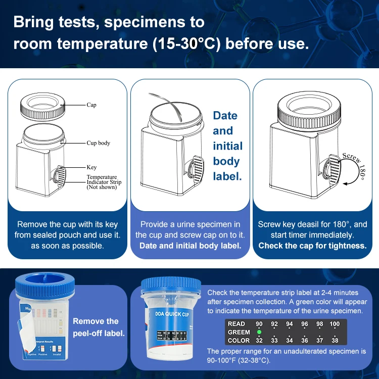 Multi-Drug One Step Rapid Test Cup DOA Rapid Drug Urine Test Cup