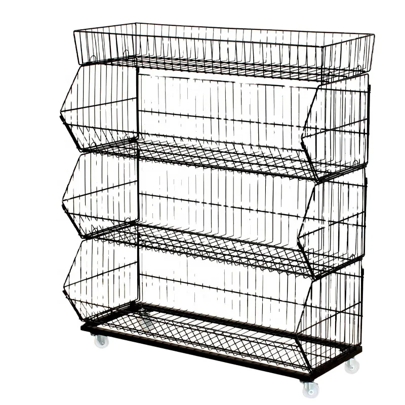 Metal Shelving Rack  Industrial Heavy Duty Metal  Rack  Wire Basket Display  2-tier Wire Shelf cd Rack.desktop Shelf.