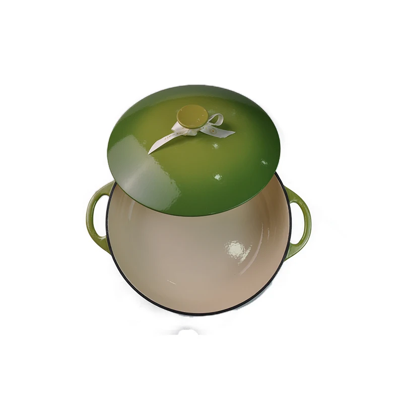 Eco-friendly Cast Iron Enamel 20/22/24 cm Dutch Oven for 2-3 people Cooking soup pot