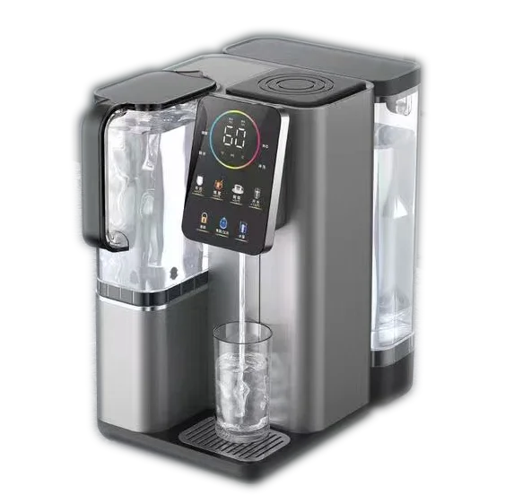 2024 new desgin puretal hot and cold water countertop UF system with UV tankless water purifier machine dispenser