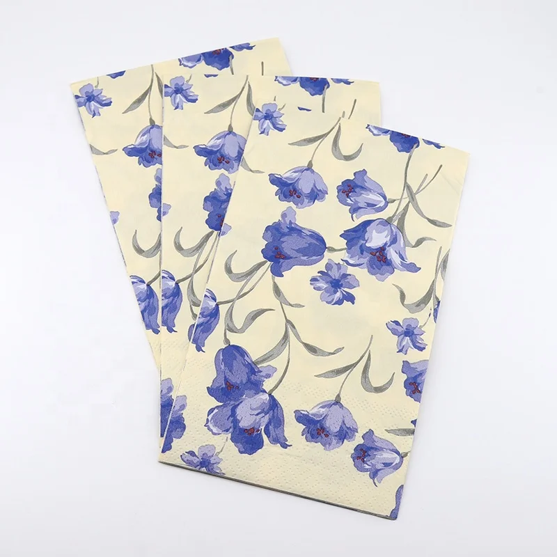 Custom Printed 3ply Pure Cellulose Cocktail Napkin Luncheon Napkin Dinner Napkin