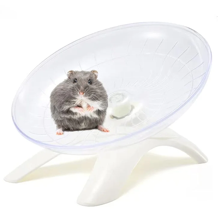 Small Animals Running Wheel Plastic Small Animal Training Hamster Flying Saucer Silent Running Wheel